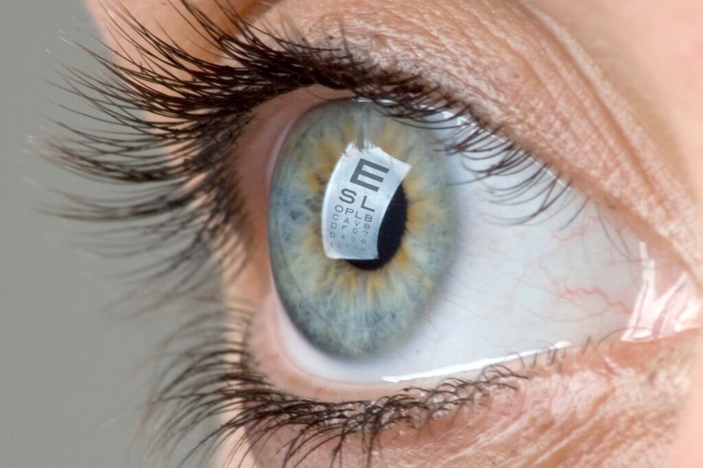 Eye Chart in the Eye Image